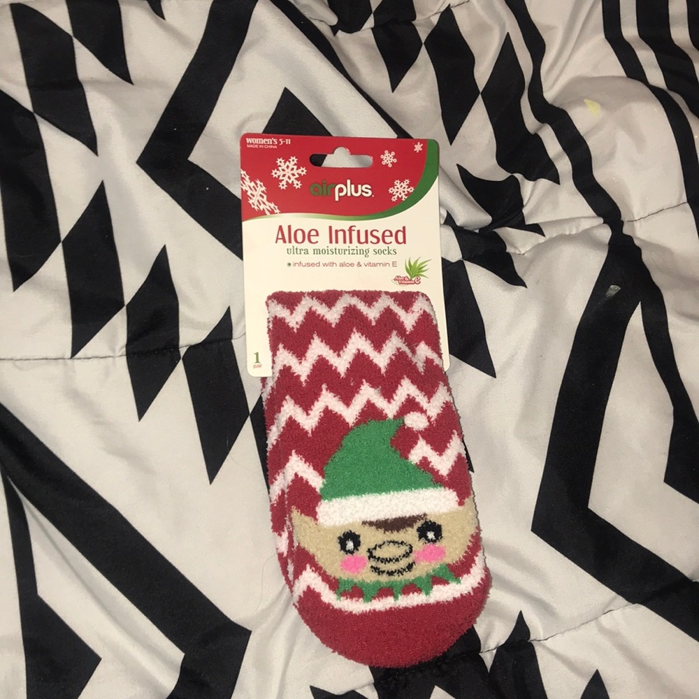 Fuzzy Christmas socks